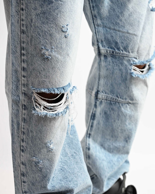 Jeans Light Blue Destroyed
