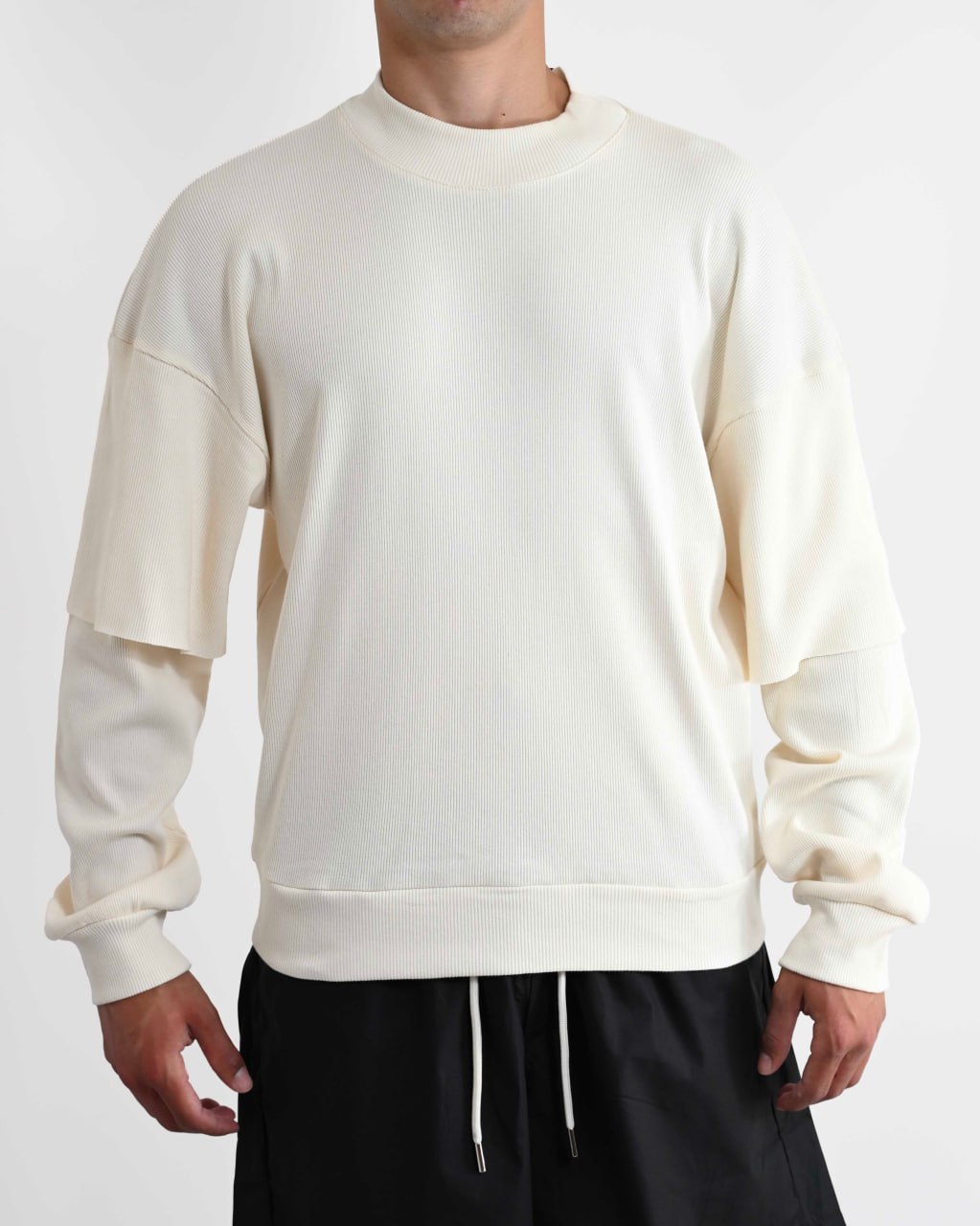 T Shirt Ribs Doppia Manica